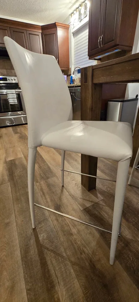 BLACK FRIDAY SALE White Modern Structube Bar Stools - Set of 6