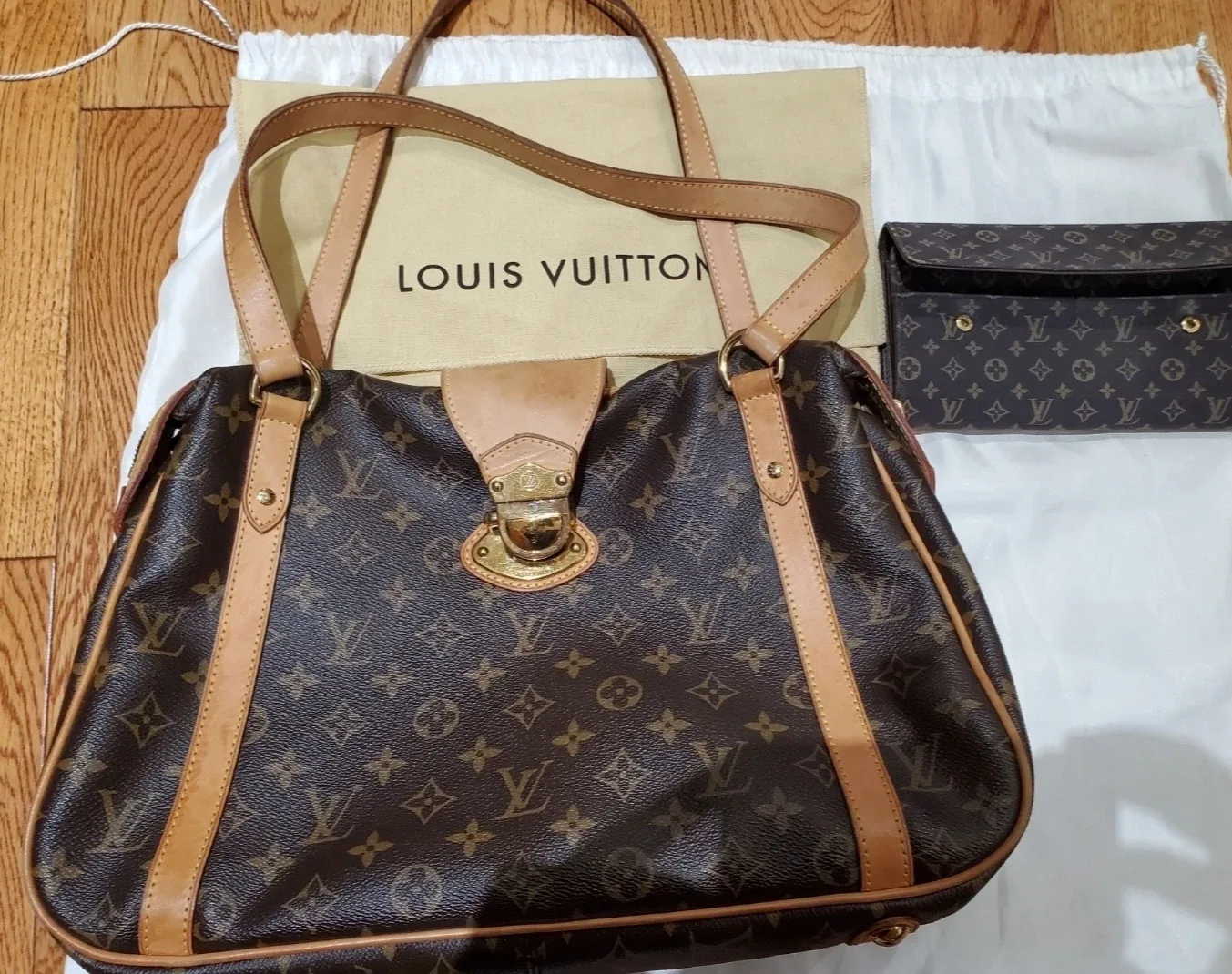 Louis Vuitton Monogram Canvas Lockit MM Bag image indicator(9)
