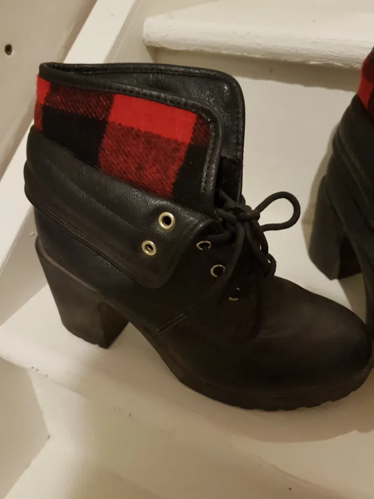 Call It Spring Black Heeled Boots - Size 6.5 image indicator(2)