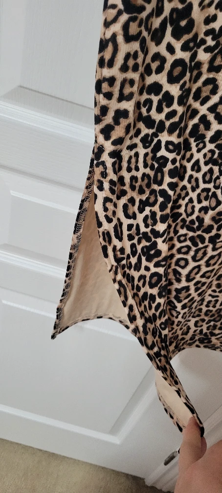 Lily Morgan Leopard Print Dress - Size L - photo 4
