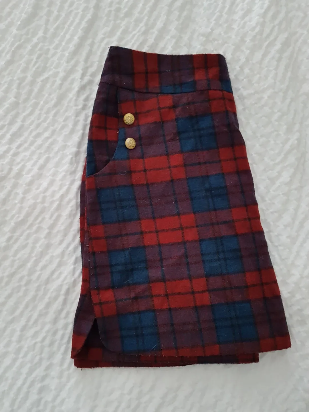 Tartan Plaid Mini Skirt Size Small image indicator(3)