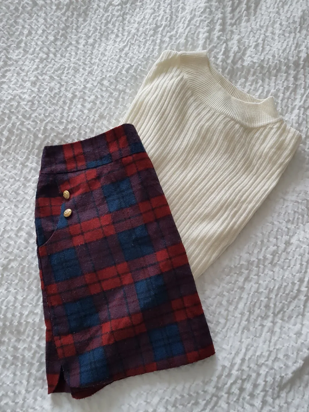 Tartan Plaid Mini Skirt Size Small image indicator(5)