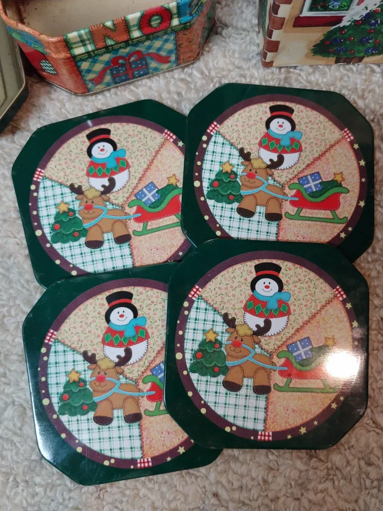 Christmas Decorations w/ Festive Storage Bins image indicator(3)