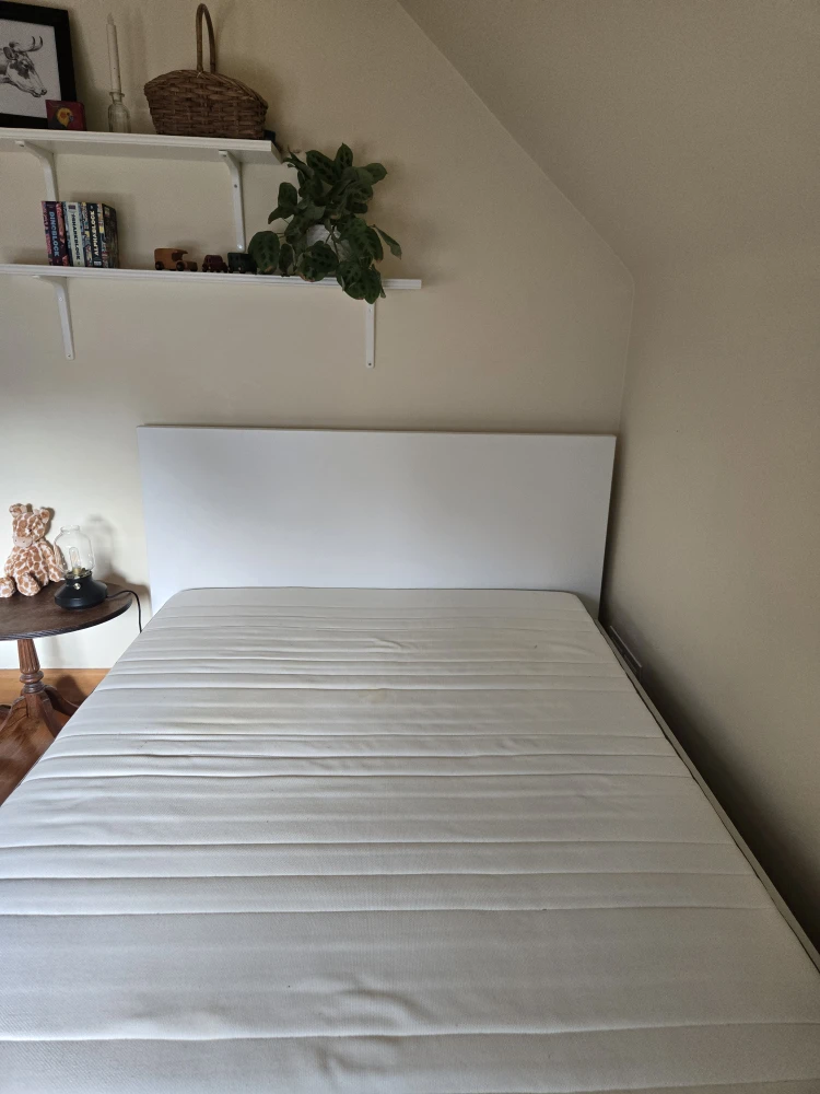 IKEA MALM White Bed Frame with Storage - photo 5