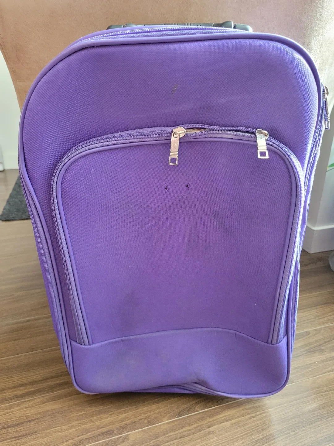 Purple Carry-On Suitcase