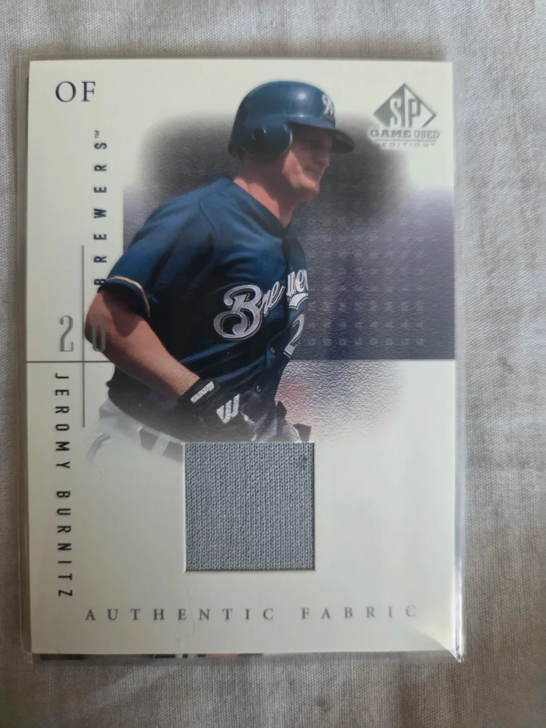 Jeromy Burnitz jersey patch Baseball Card
