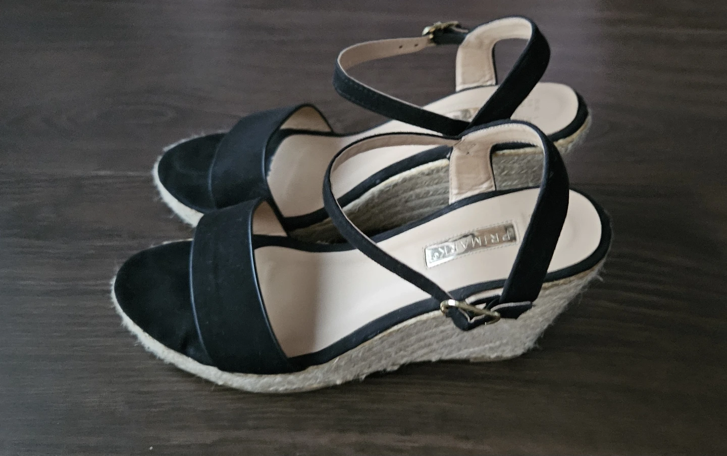 Primark Black Wedge Sandals - Size 7.5 - photo 2