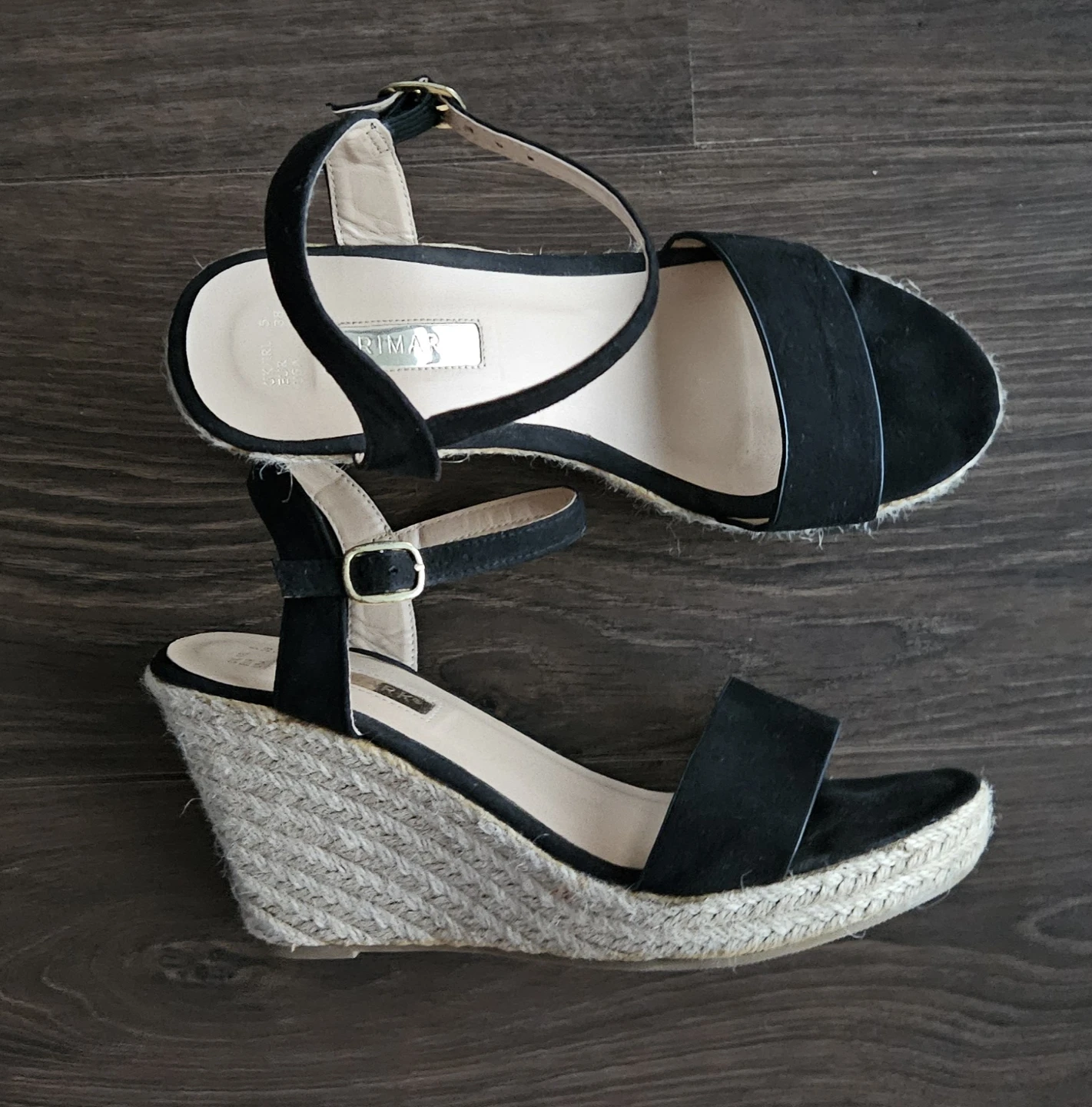 Primark Black Wedge Sandals - Size 7.5 - photo 3