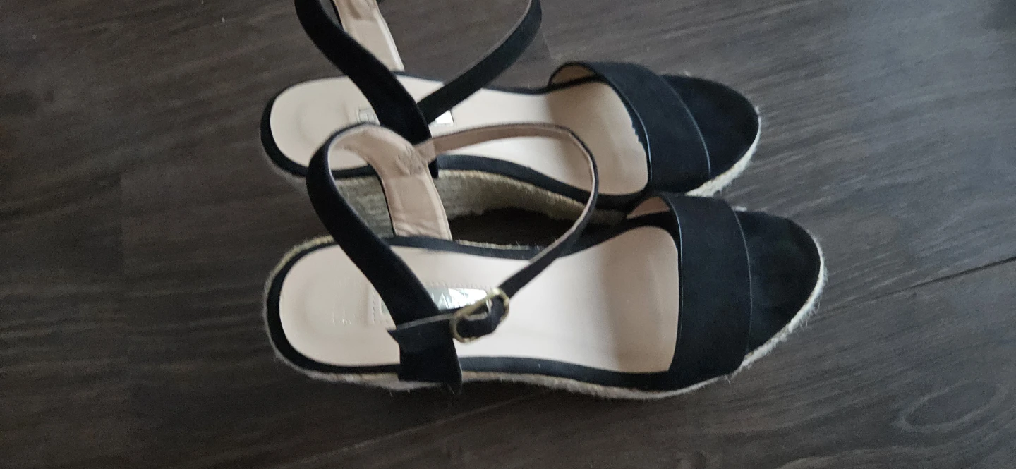 Primark Black Wedge Sandals - Size 7.5 - photo 4