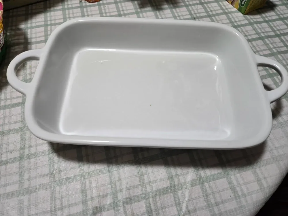 Home Discovery White Baking Dish