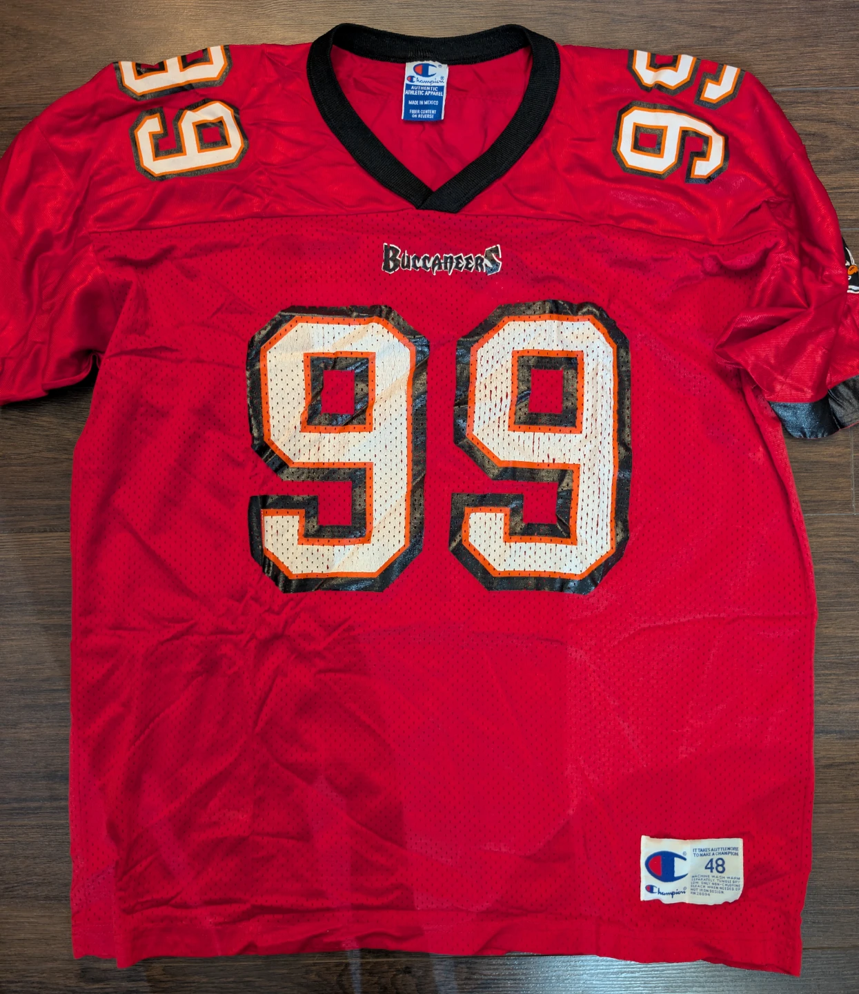 Champion Tampa Bay Buccaneers Sapp #99 Jersey Size 48