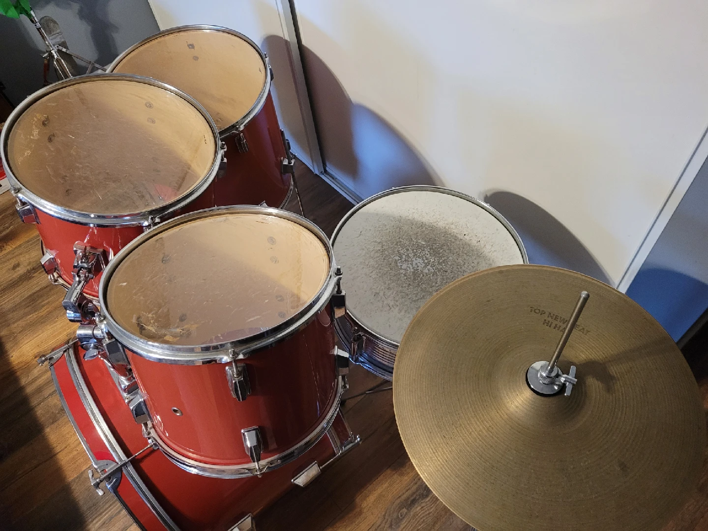 Maxx CB 5-Piece Drum Set - Red - photo 3