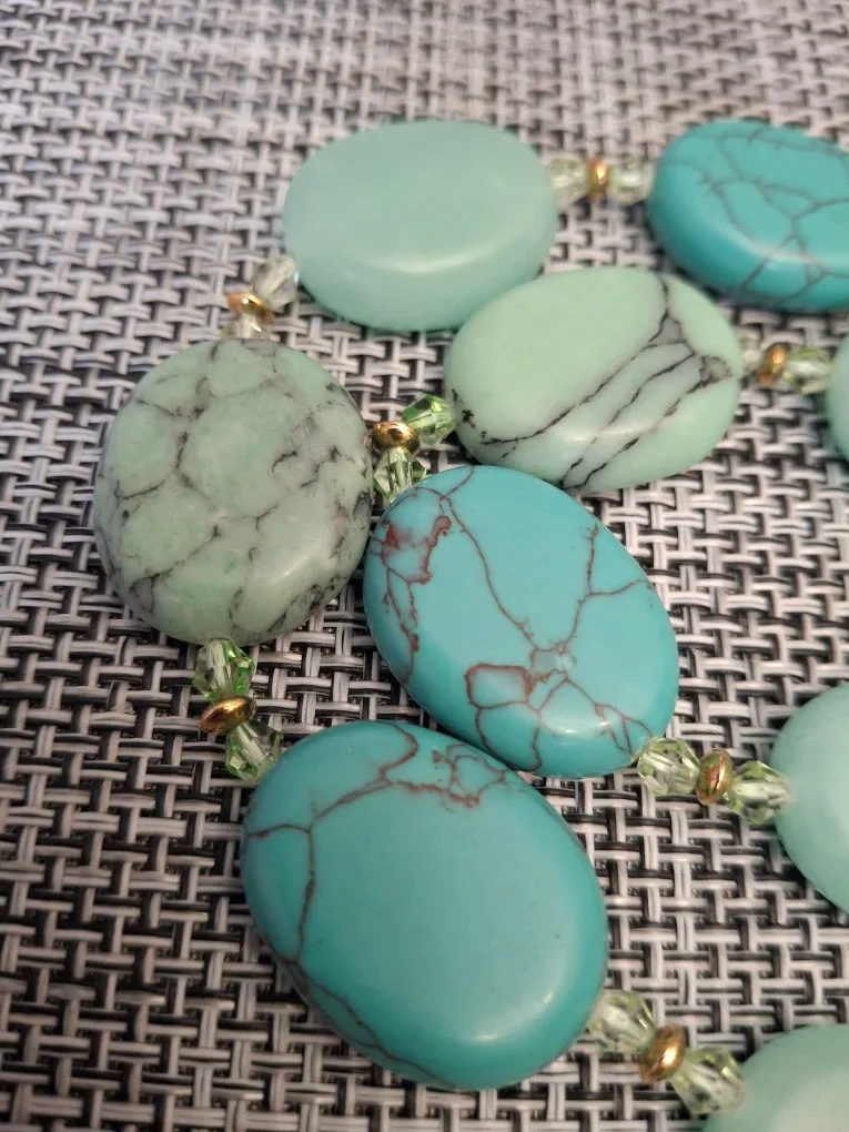 Turquoise Ralf Lauren Stone Beaded Necklace image indicator(6)