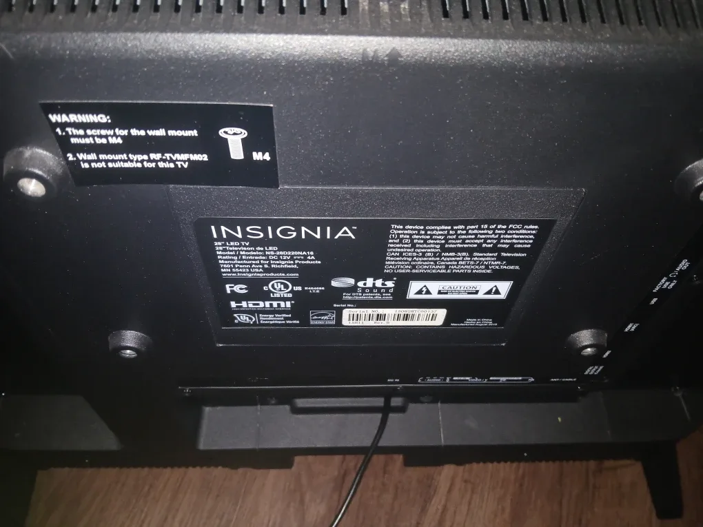 Insignia 39" LED TV NS-39D310NA16 image indicator(5)