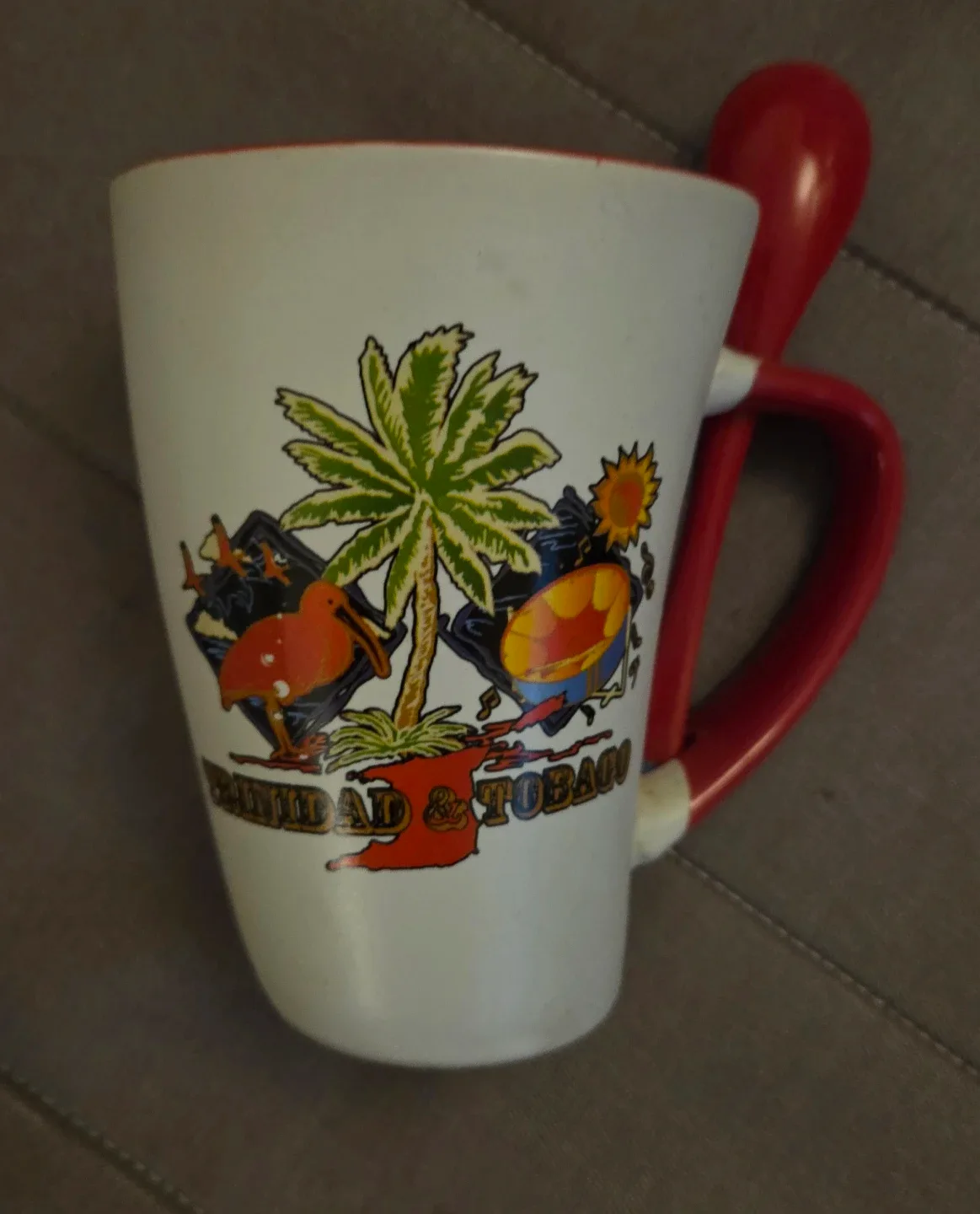 Trinidad & Tobago Souvenir Mug with Spoon 🥕🥕🥕🥕 image indicator(3)