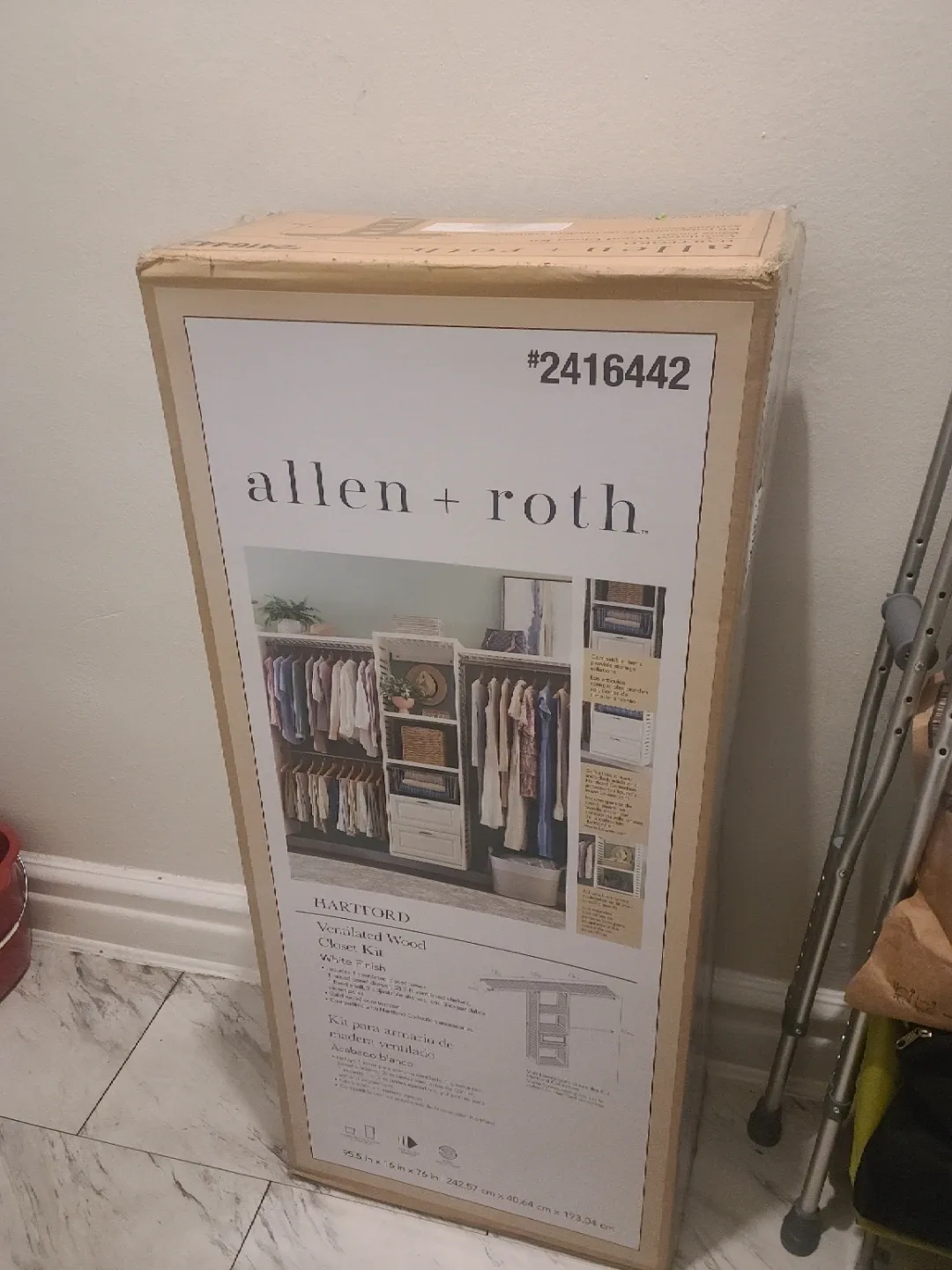 allen + roth HARTFORD Closet Kit - White Finish