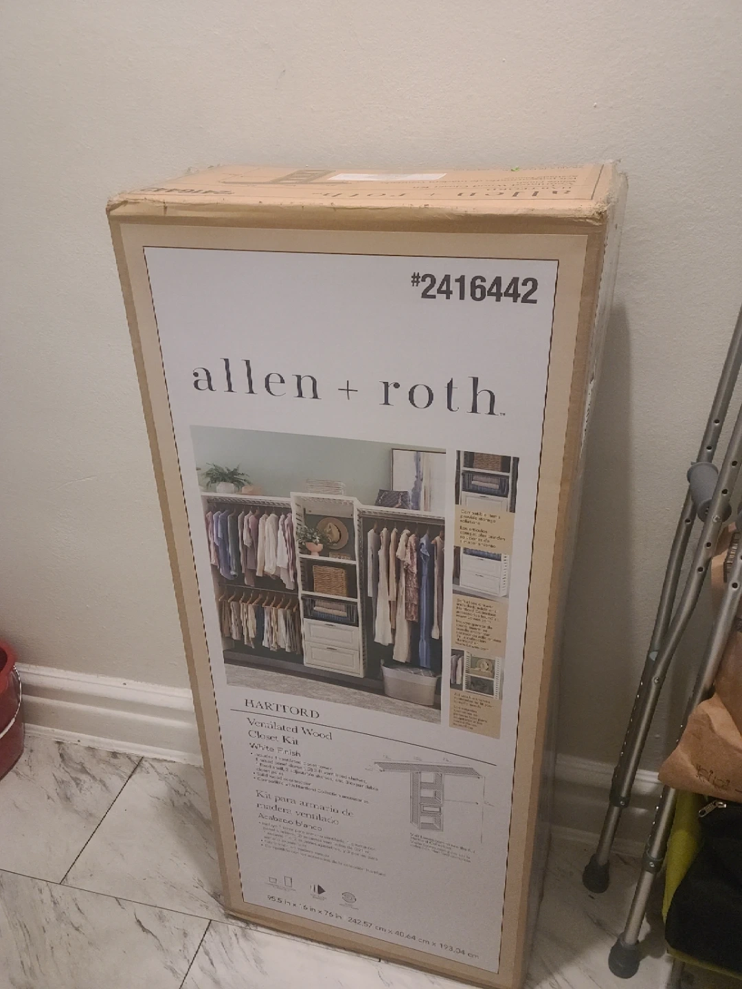allen + roth HARTFORD Closet Kit - White Finish