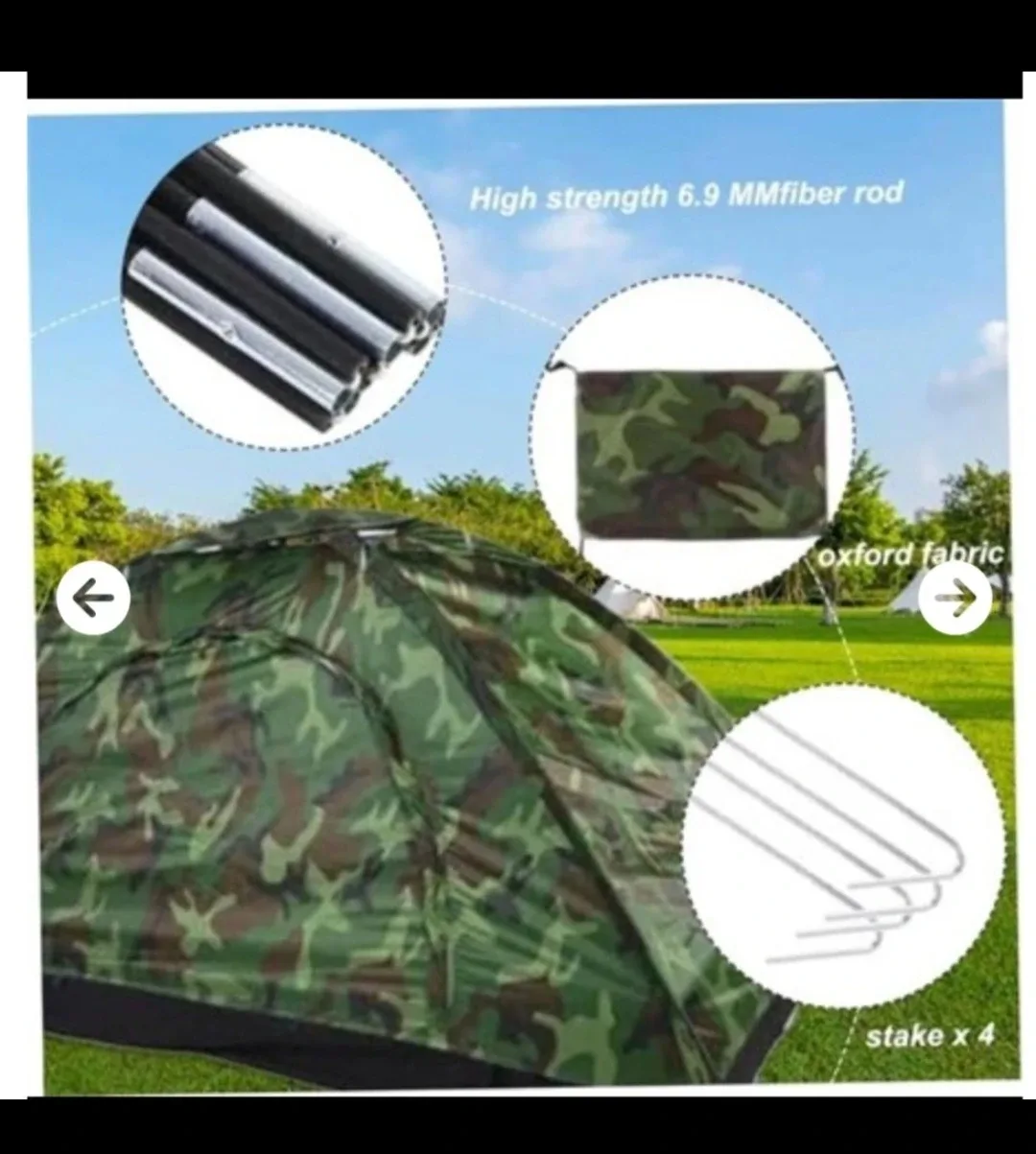 New One Man Tent Camo Color Design image indicator(2)