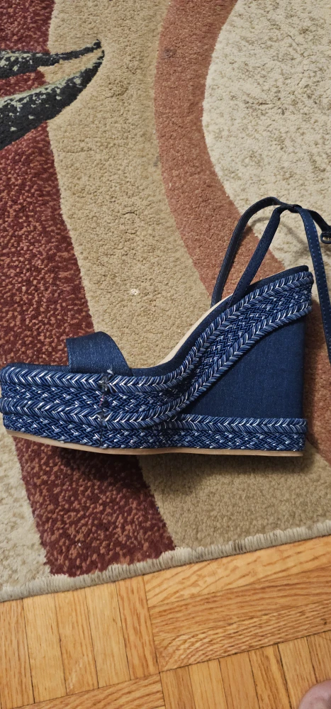 Aldo Blue Wedge Sandals - photo 3