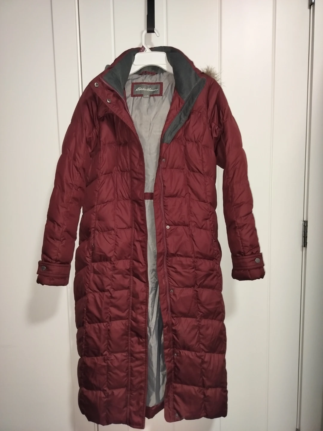 Eddie Bauer Down Parka - Burgundy
