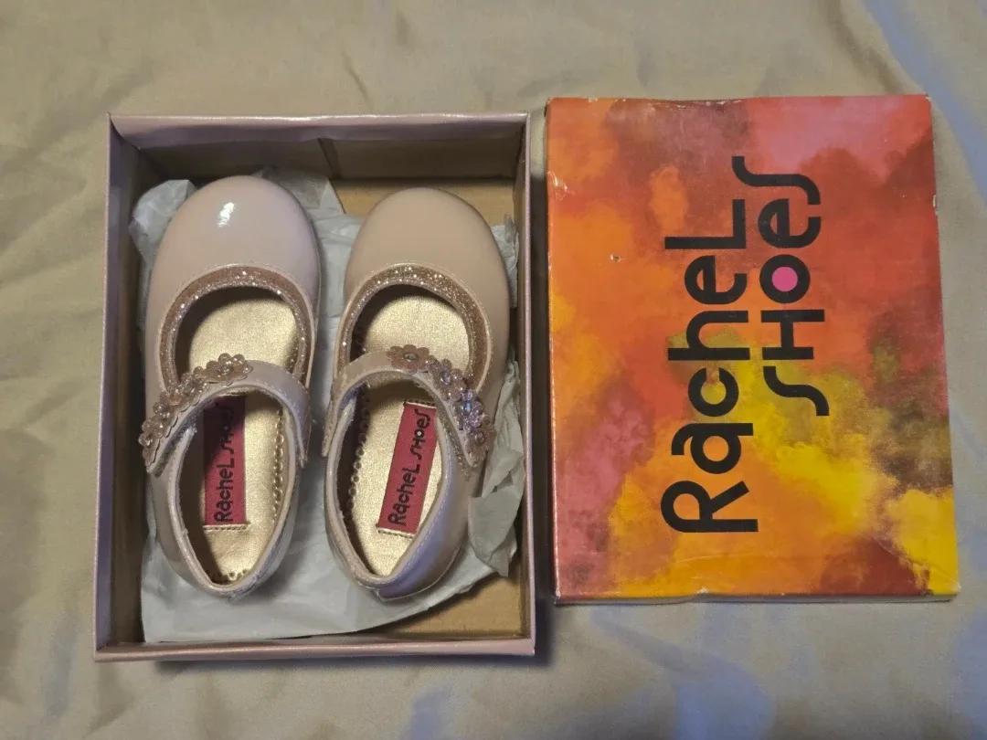 Toddler Rachel Shoes Lil Ann Pink Mauve Patent 6M - New