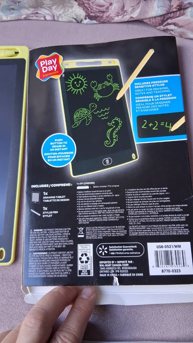 Writing Drawing Tablet with Stylus Pen, Re-useable, Re-writeable image indicator(2)