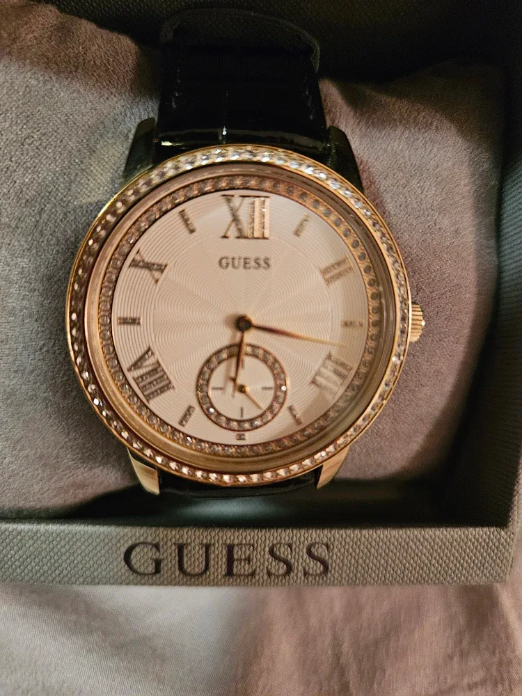 Guess Women's Watch with Rhinestones - Gold & Black
