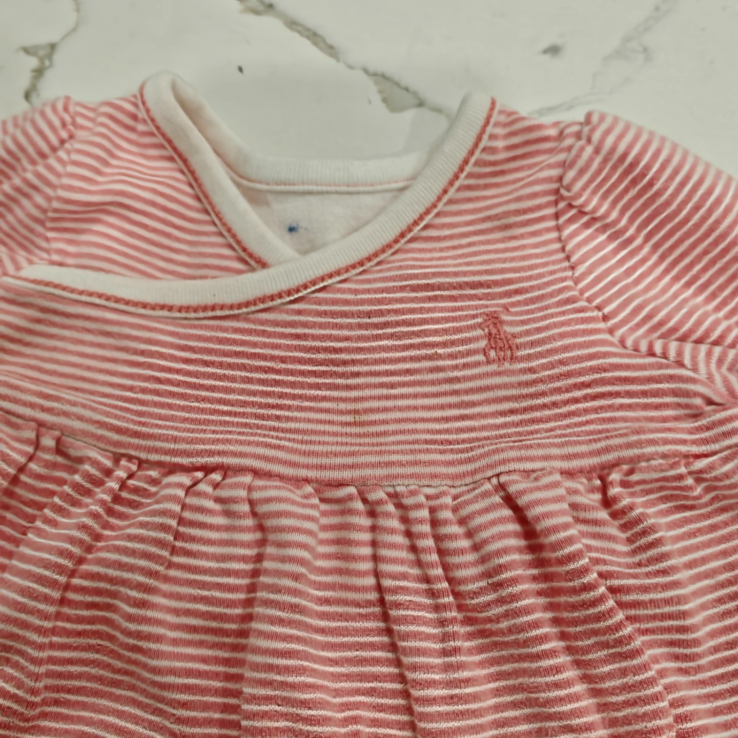 Ralph Lauren baby girl Striped Cotton Gown - photo 4