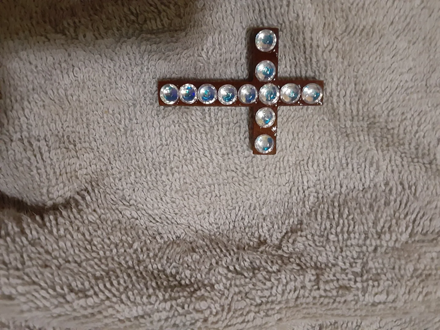 Wooden Cross with Rhinestones thumbnail