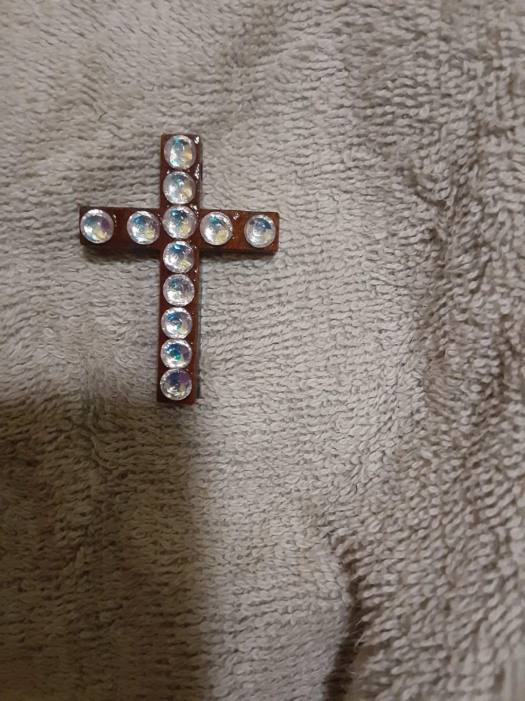 Wooden Cross with Rhinestones image indicator(2)