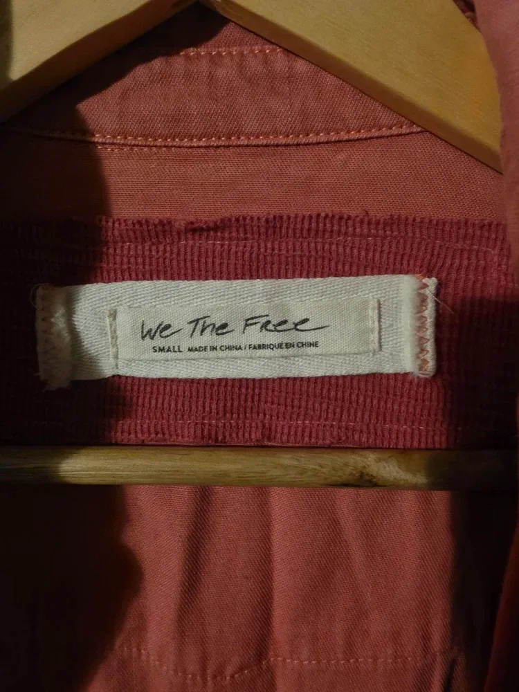 Free People- We The Free Ruffled Western Shirt - Size Small image indicator(5)