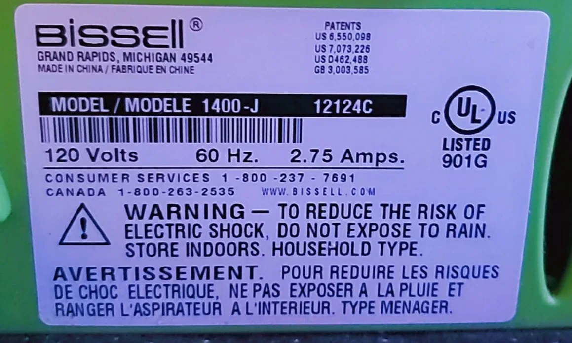 Bissell Little Green 1400-J Spot Cleaner image indicator(3)