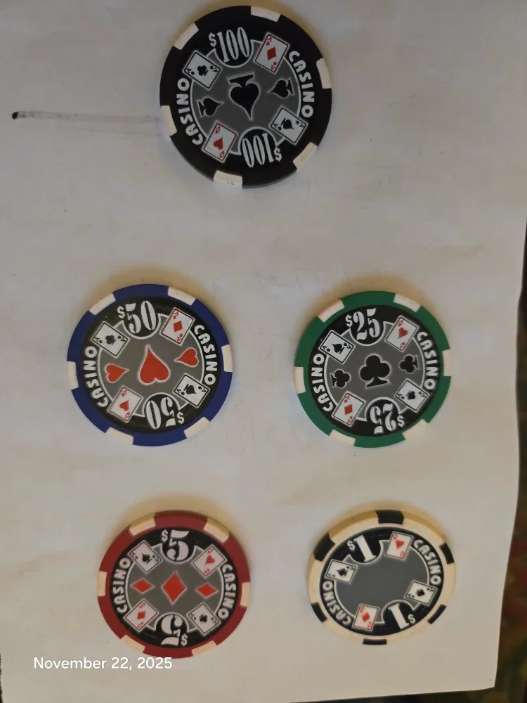 Professional Poker Set, Clay Chips image indicator(6)