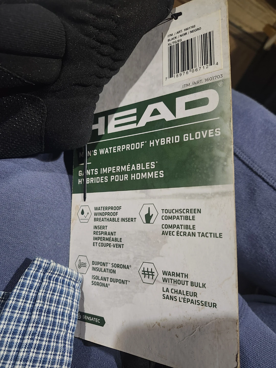 HEAD Men's Waterproof Hybrid Gloves - XL