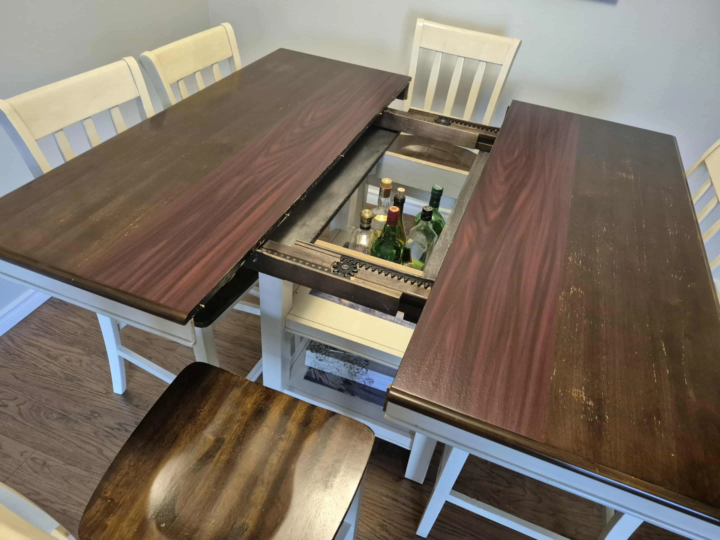 Dining Table with Leaf and 4 Chairs - photo 4