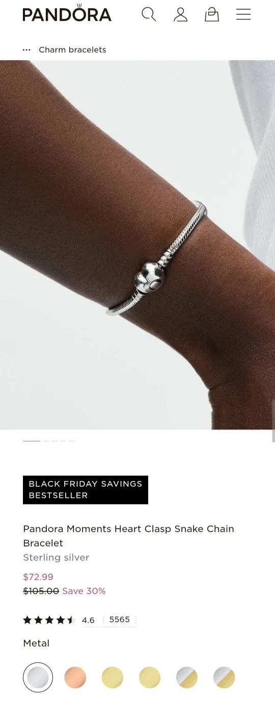 Pandora Charm Bracelet image indicator(5)