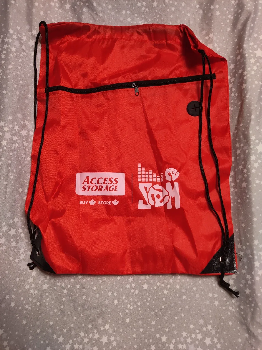Access Storage Red Drawstring Bag x2