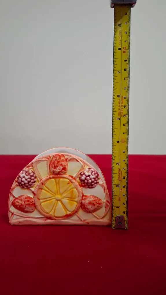 Collectible Vincent Cadeaux Ceramic Creamer & Napkin Holder Set image indicator(10)