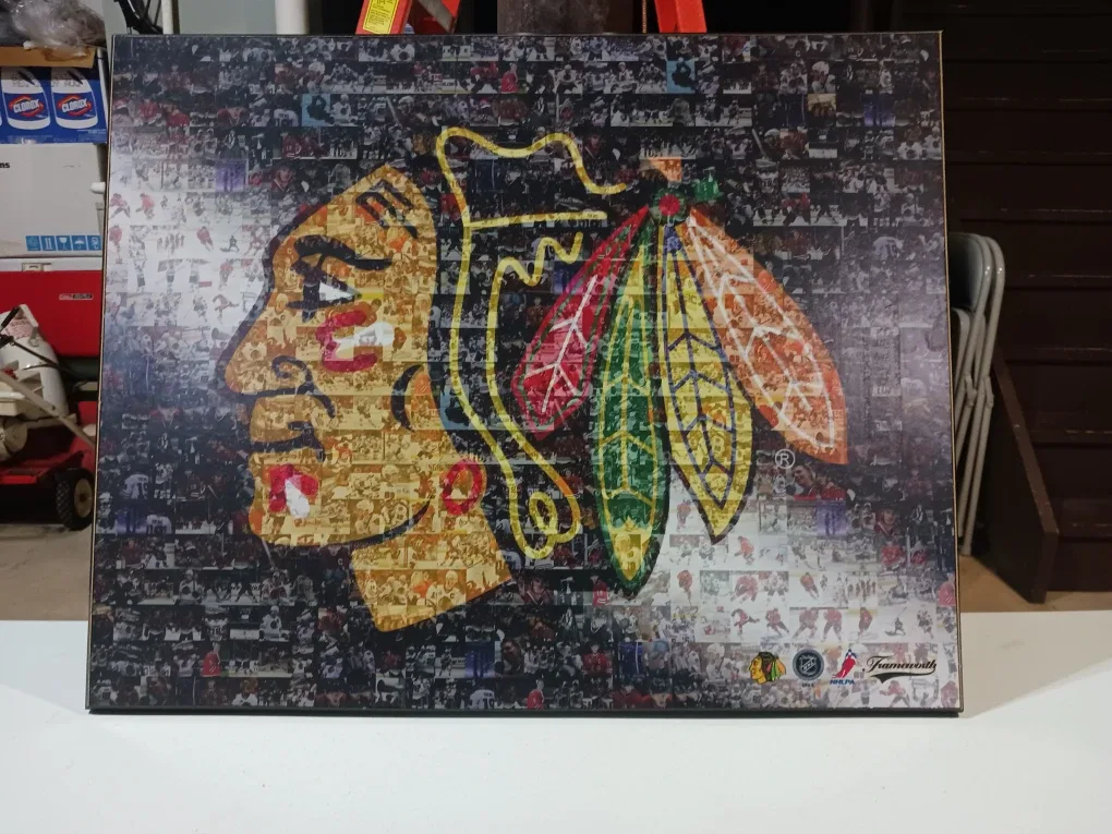 Chicago Blackhawks Frameworth Mosaic Art