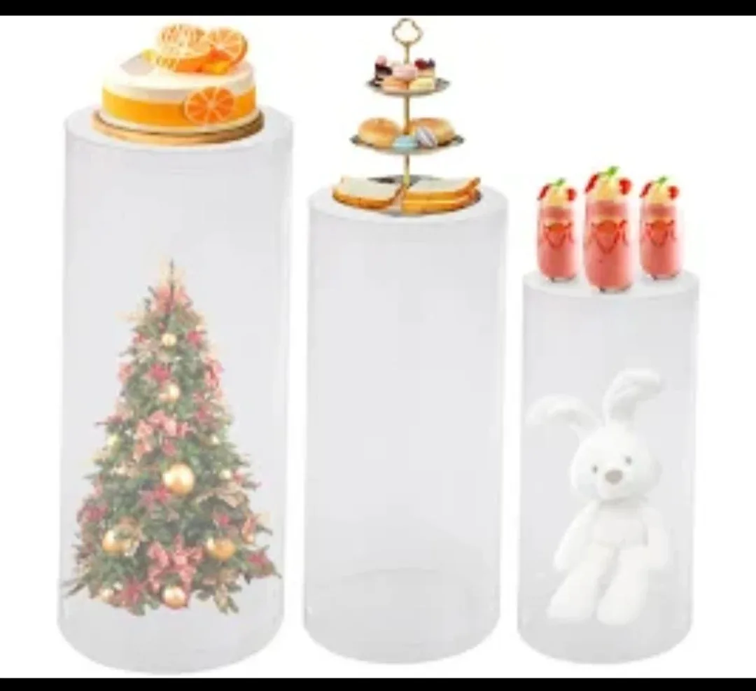 Clear Acrylic Display Plinths image indicator(2)