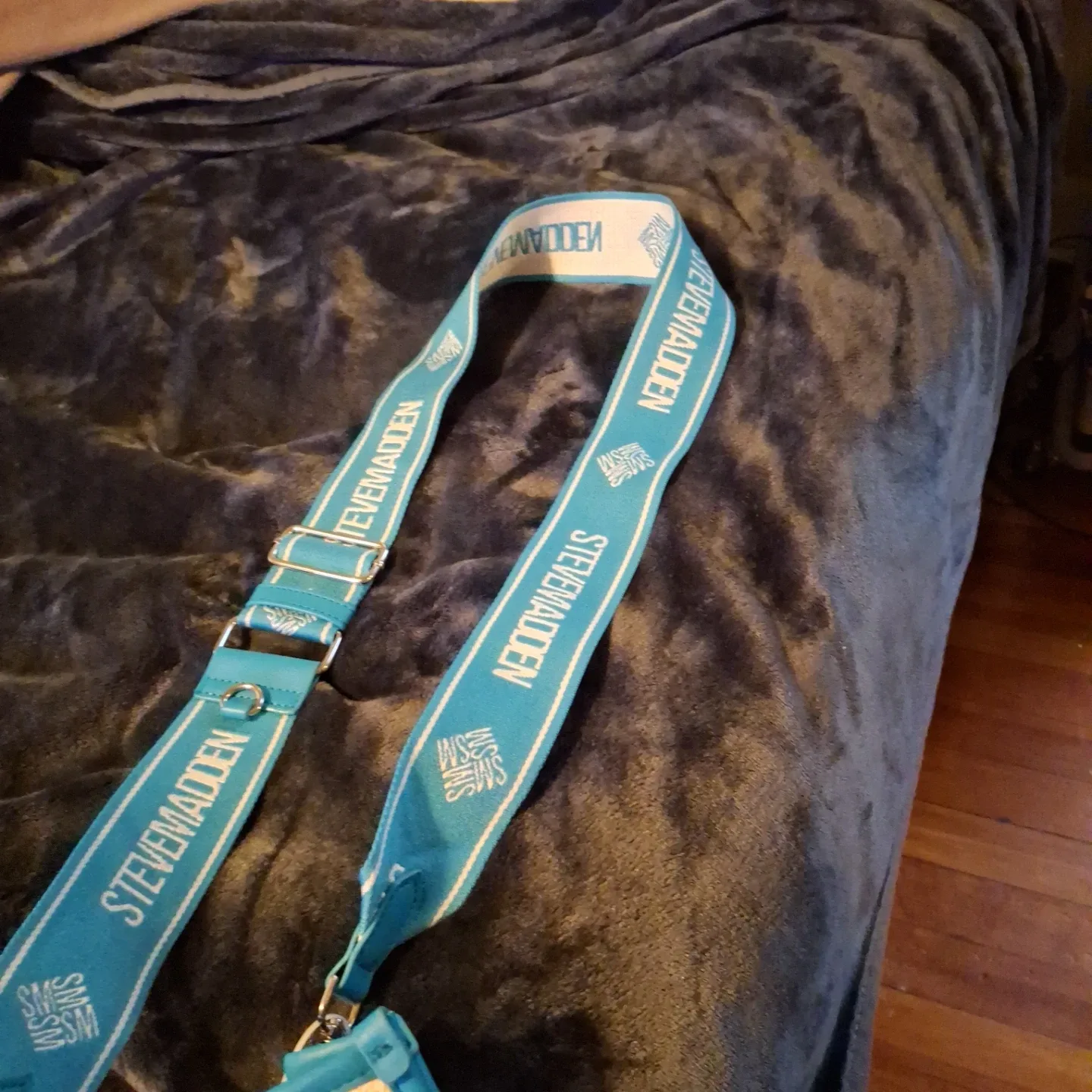 Steve Madden Tote Bag - Blue & Cream thumbnail