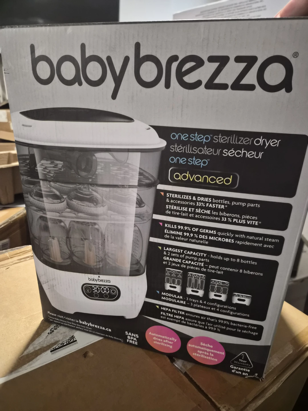 Baby Brezza One Step Sterilizer Dryer Advanced