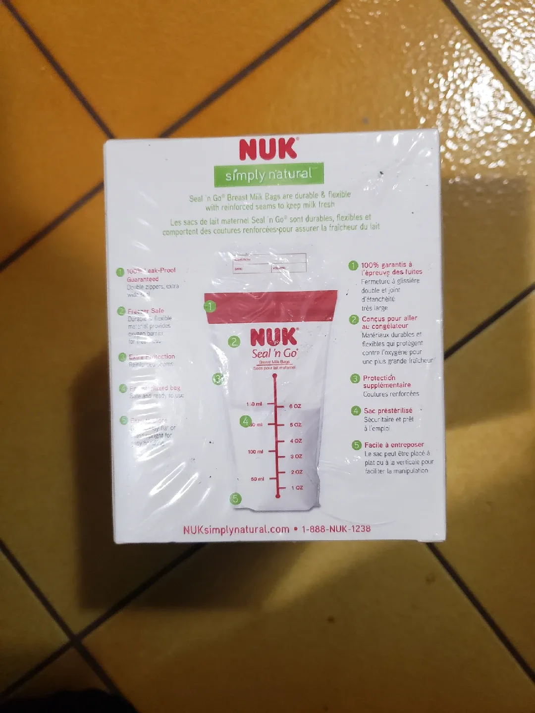 New NUK Seal 'n Go Breast Milk Bags (50 count) image indicator(2)