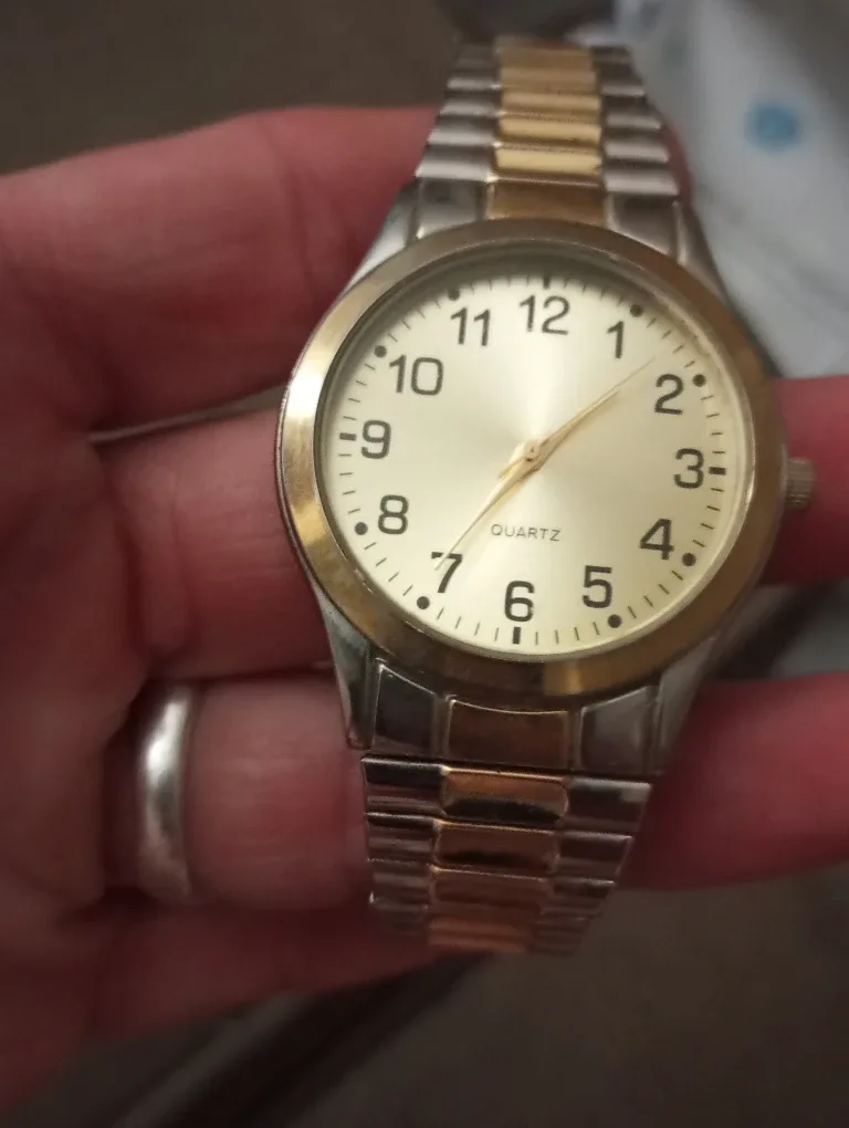 Quartz Two-Tone Wristwatch