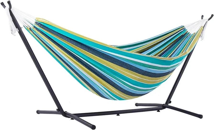 Vivere Striped Hammock with Stand