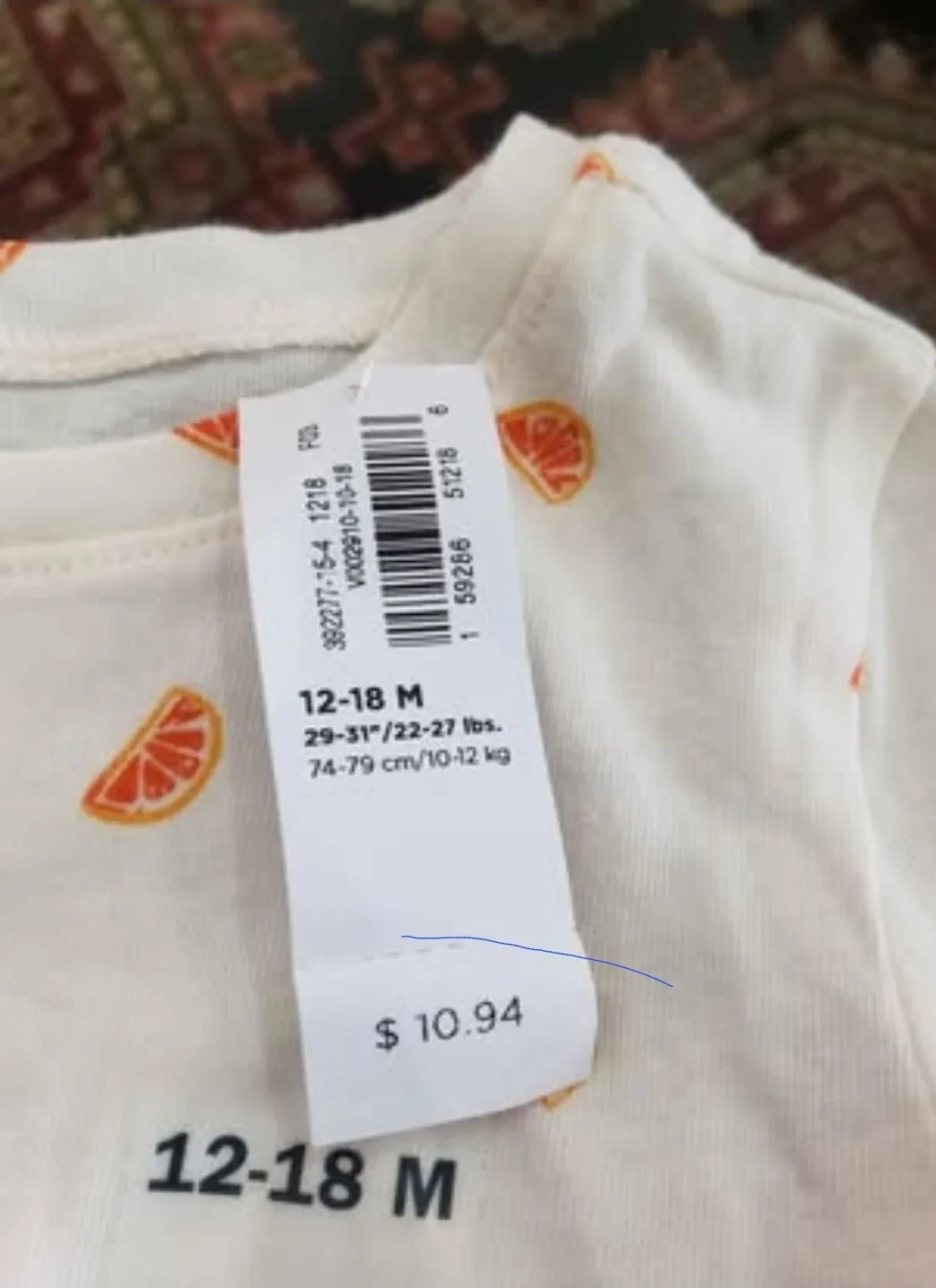 New Old Navy Citrus Tee - 12-18 Months image indicator(3)