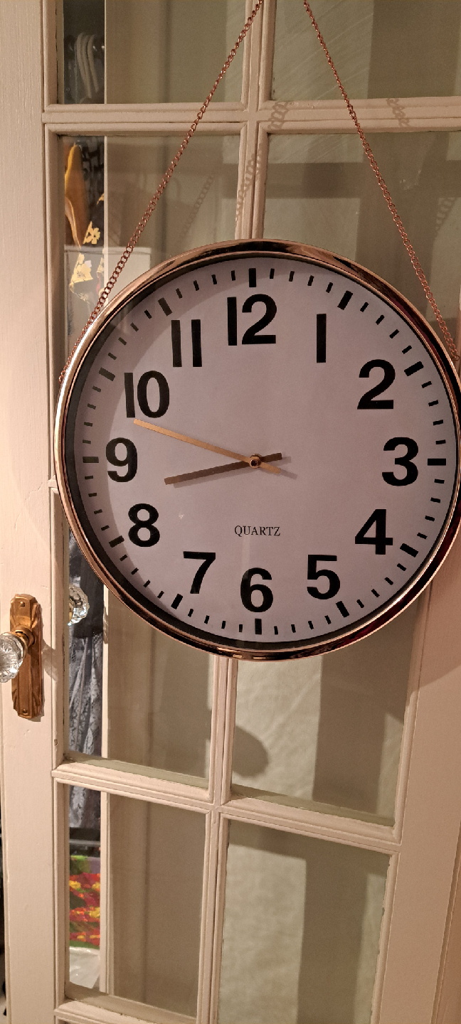 Rose Gold Hanging Wall Clock - photo 5