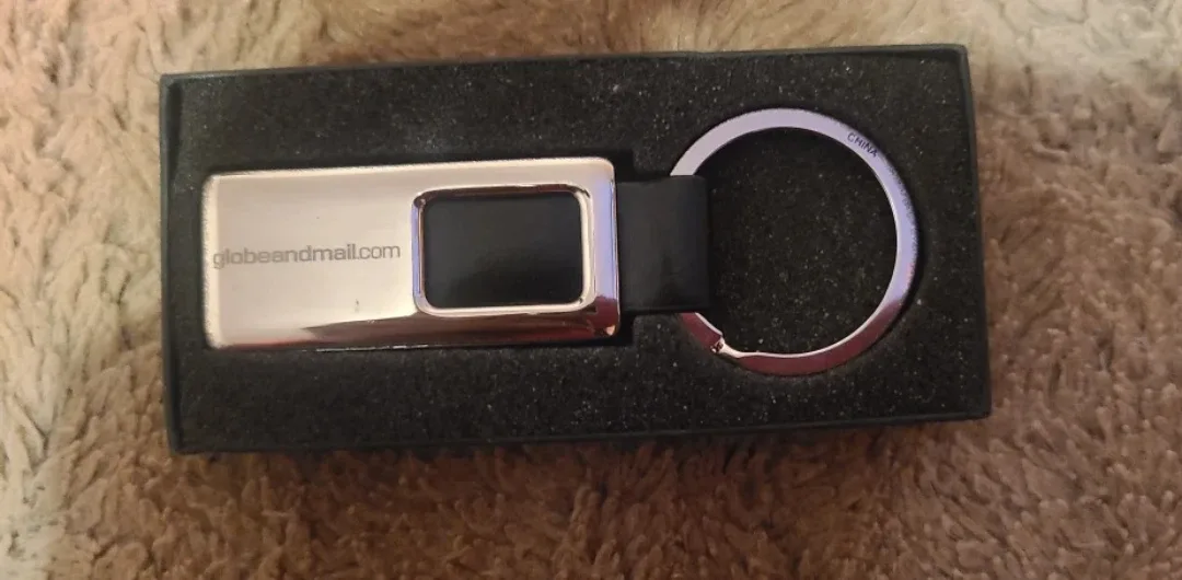 Globe and Mail Keychain 🥕