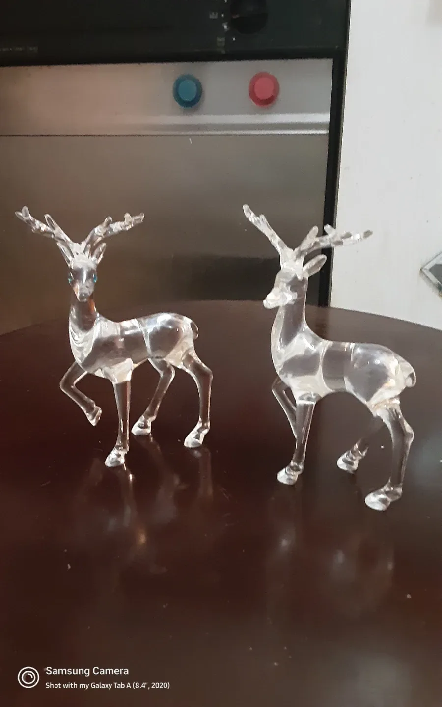 Clear Acrylic Reindeer Figurines - Set of 2 image indicator(2)