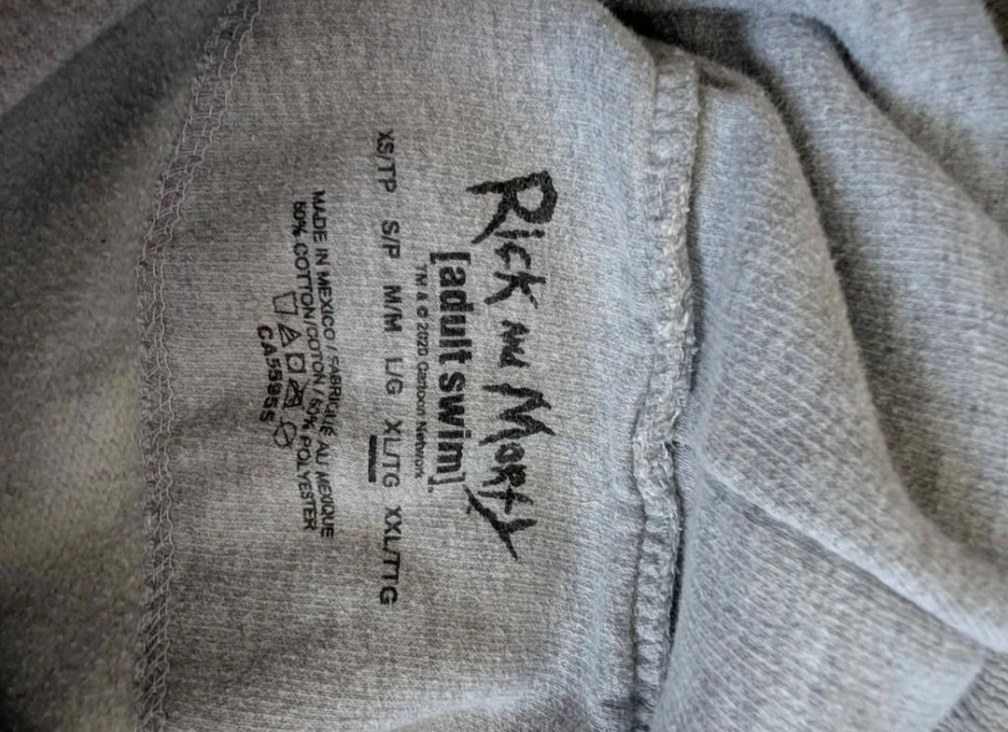 Rick and Morty Adult Swim Hoodie - Size M - photo 3